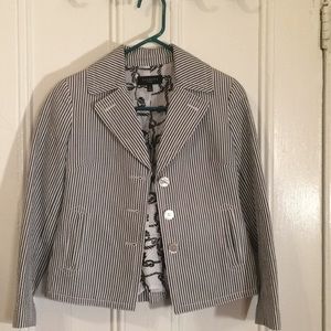 Talbots summer pinstripe blazer